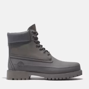 Image of Timberland Heritage 6" Rubber Toe Boot For Men In Grey, Size 10
