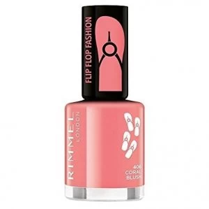 image of Rimmel London Flip Flop Fashion Nail Polish 406 Coral Blush