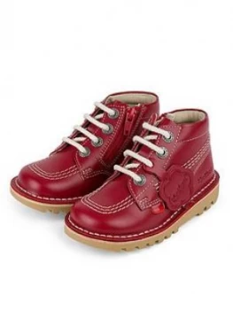 Image of Kickers Kick Hi Zip Boot - Red