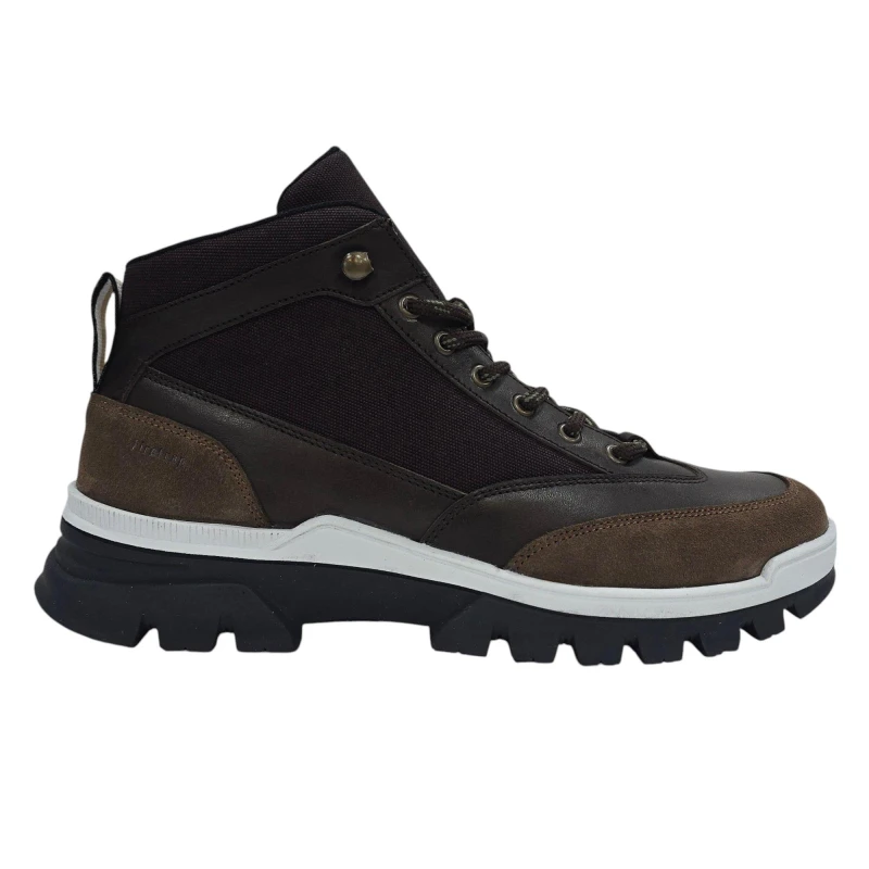 Image of Firetrap Mens Jason Leather Lace Up Hiker Rugged Boots Brown male 7 (41)