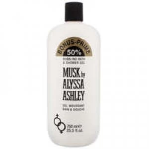 image of Alyssa Ashley Musk Bubbling Bath & Shower Gel 750ml