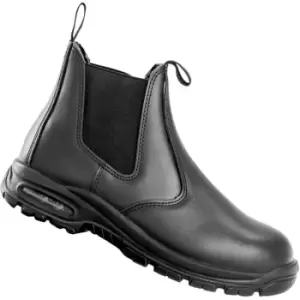 Image of WORK-GUARD by Result Unisex Adult Kane Leather Safety Dealer Boots (6 UK) (Black)
