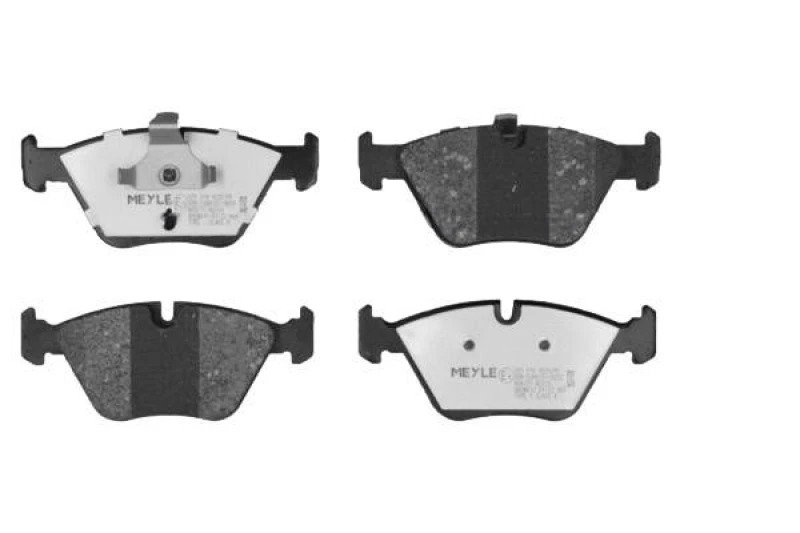 Image of MEYLE 025 219 9020/PD Brake pad set Front Axle, prepared for wear warning indicator, MEYLE-PD Quality, with anti-squeak plate Brake Pad Set,disc brak