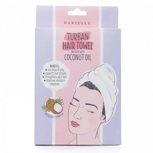 Image of Danielle Beauty Finds Turban Hair Towel Infused with Coconut Oil