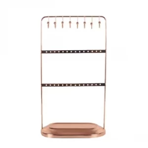 Jewellery Stand on Base Rose Gold 30cm