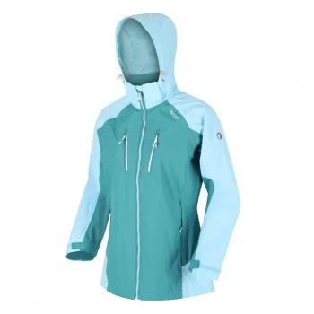Image of Regatta Womens Calderdale IV Waterproof Jacket - Turq/CoolAqu