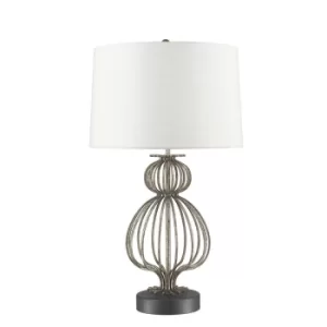Image of Lafitte 1 Light Table Lamp Silver, E27