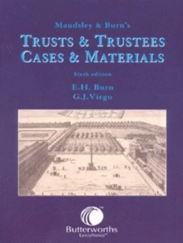 Image of Maudsley and Burns Trusts and Trustees by E. H Burn Paperback