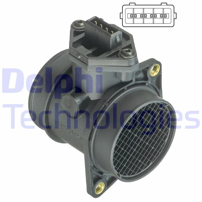 Image of DELPHI Mass air flow sensor DELPHI AF10376-12B1