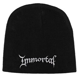 Image of Immortal - Logo Unisex Beanie Hat - Black