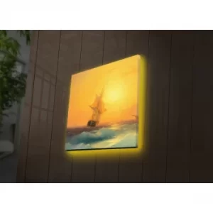 Image of 2828DACT-47 Multicolor Decorative LED Lighted Canvas Painting