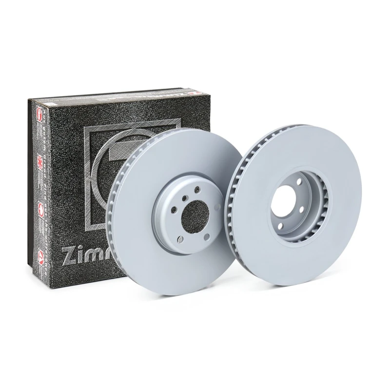 Image of ZIMMERMANN 150.2914.20 Brake disc Front Axle Left, internally vented, Coated, High-carbon Brake Disc (82)
