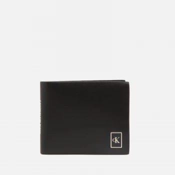 Image of Calvin Klein Jeans Mens Billfold Badge Wallet - Black