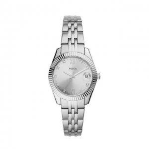 Image of Fossil Silver 'Scarlette Mini' Dress Watch - ES4897