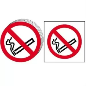 Image of No Smoking Symbol - Sav (50MM Dia.) (Pack of 10)
