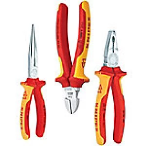 Image of KNIPEX 00 20 12 electrical package 3 parts.