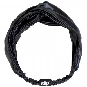 image of Slip Silk Twist Headband (Various Colours) - Black