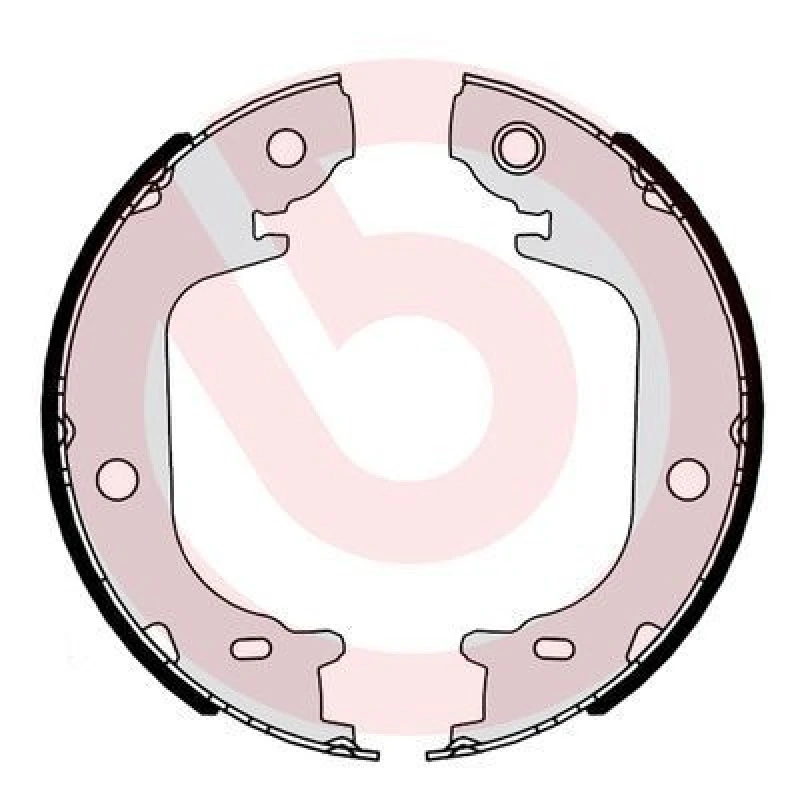 Image of BREMBO Handbrake shoes BREMBO S 83 565