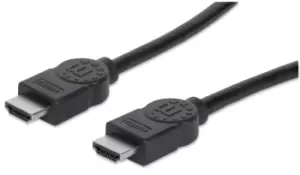 Image of Manhattan HDMI Cable, 4K@30Hz (High Speed), 1m, Male to Male,...