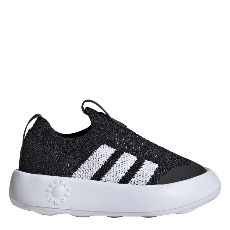 Image of adidas Bubblecomfy Shoes Infants Black/White male C9 (26.5)