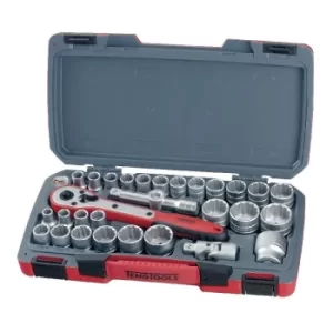 image of Teng T1230 1/2in MM/AF 30 Pieces Drive Socket Set