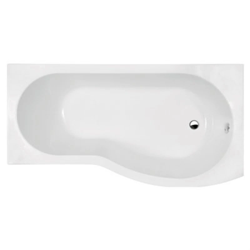 Image of Balterley B Shape Right Hand Shower Bath Tub Leg Set 1500mm White