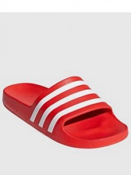 Image of Adidas Adilette Aqua Slides - Red