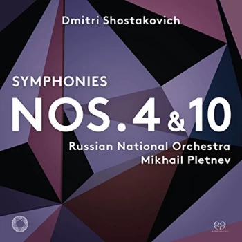 Image of Russian National Orchestra - Dmitri Shostakovich: Symphonies Nos. 4 & 10 CD