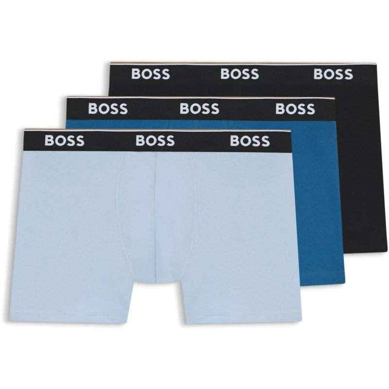 Image of Boss BW 3pk Power Boxer Sn63 Boxers Small Blue 43118619350