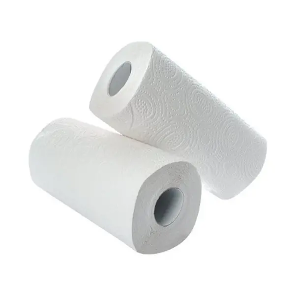 image of 2Work Kitchen Roll (Pack of 2) x12 White CT73665