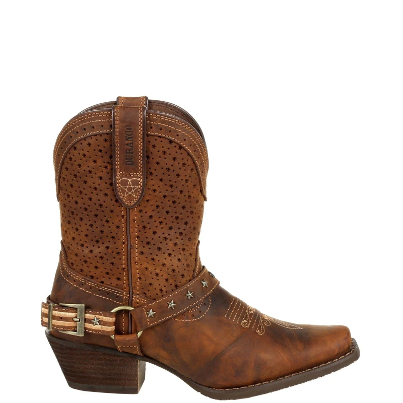Image of Durango Crush Shortie Boot Brown