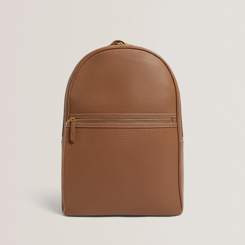 Image of Ted Baker Ted PebbleLthr B/Pk Sn62 Tan male One Size
