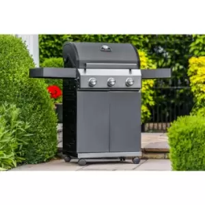 Image of Grillstream Classic 3 Burner Hybrid BBQ - Grey