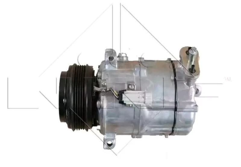Image of NRF 32312 AC Compressor EASY FIT PAG 46, with PAG compressor oil, with gaskets/seals Compressor,air conditioning (447)