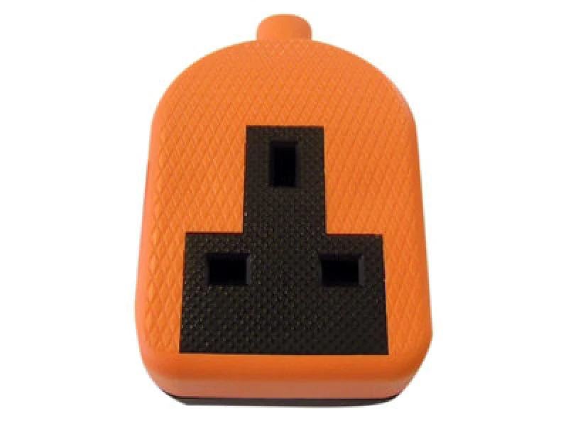 Image of Dencon 9432Ornb Trailing Socket 13A 1-Gang Orange Dcn9432Ornb