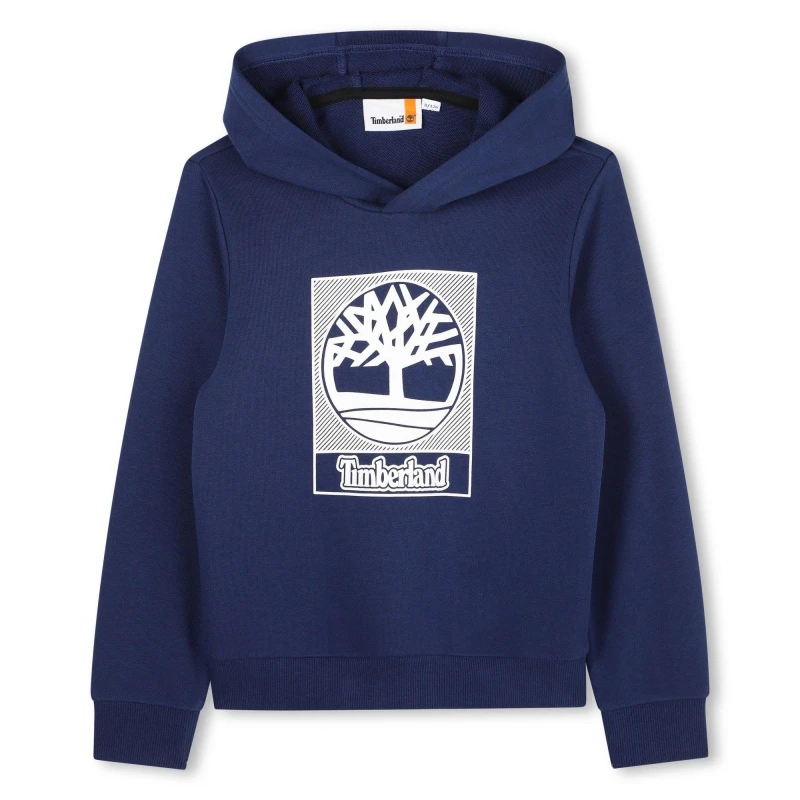 Image of Timberland Kids Timb Large Logo Hoodie Blue male 4 Years