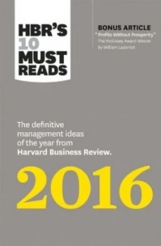 Image of Hbrs 10 Must Reads 2016 by Herminia Ibarra Paperback