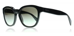 image of Prada PR17RS Sunglasses Shiny Black 1AB0A7 53mm