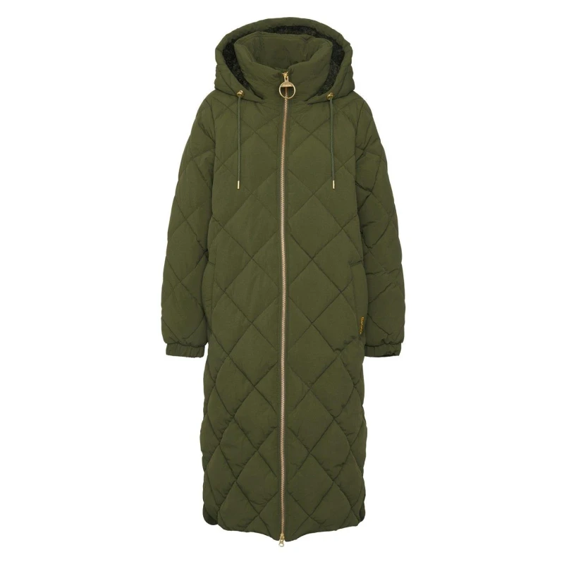 Image of Barbour Kirkton Quilted Shell Puffer Jacket - UK 12 Multi Coats and Jackets female LQU1745OL52 UK 12