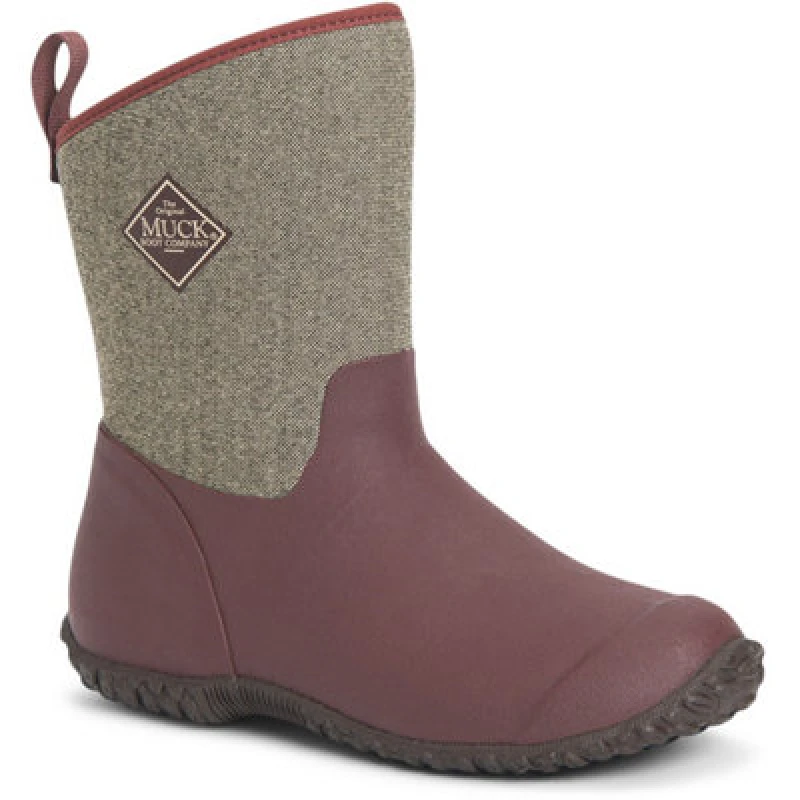 Image of Muck Boots Womens Muckster II Slip On Short Wellington Boots UK Size 6 (EU 39/40) Raisin MUC074-RAISIN-6