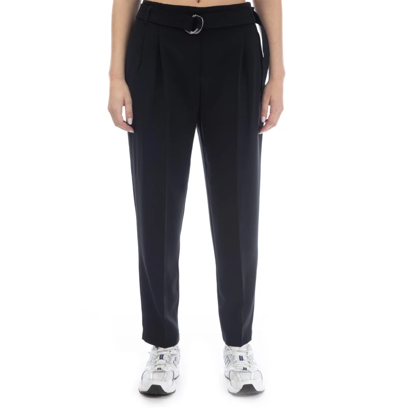Image of Boss Womens Tapia Pleated Trousers Black female 4 (XXS)