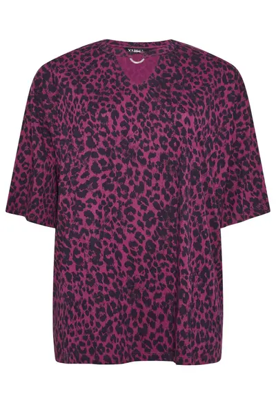 Image of Yours Printed Ring Detail T-Shirt Pink