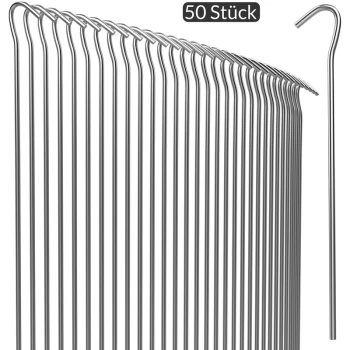 Image of Pegs Ground Nails Ø 3.5mm Steel Galvanised Robust Weatherproof 50 pegs