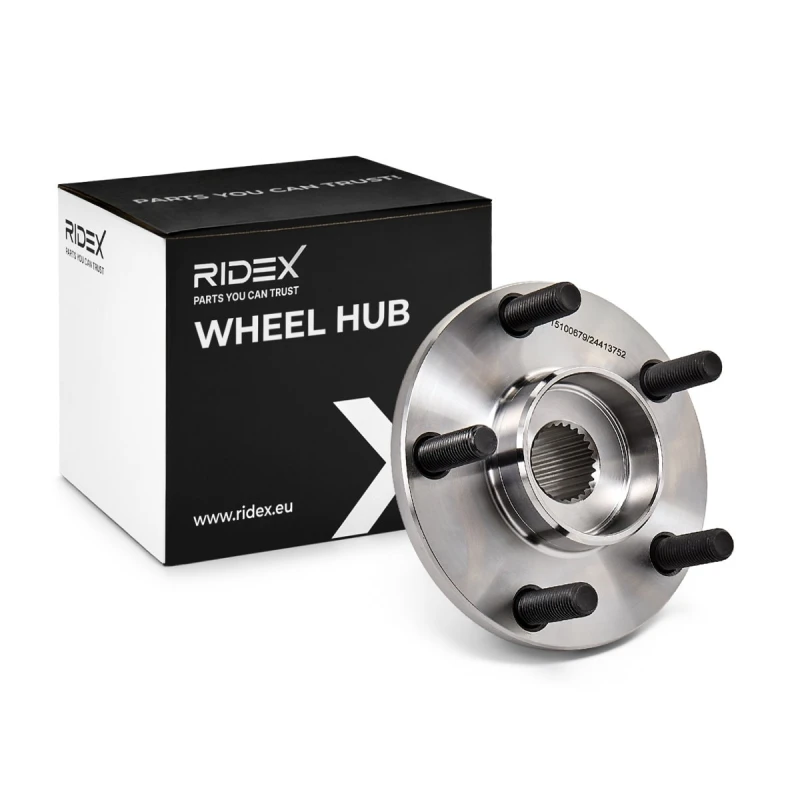 Image of RIDEX 653W0293 Wheel Hub Front Axle Right, without wheel bearing Wheel Hub (653)