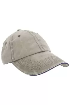 Image of Washed Fine Line Cotton Baseball Cap With Sandwich Peak (Pack of 2)