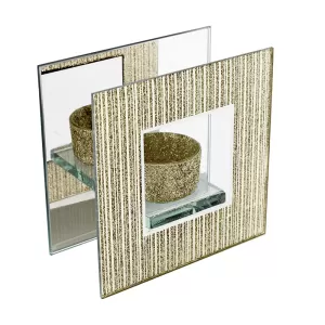 Image of HESTIA? Glass Mirror Single Tealight Holder