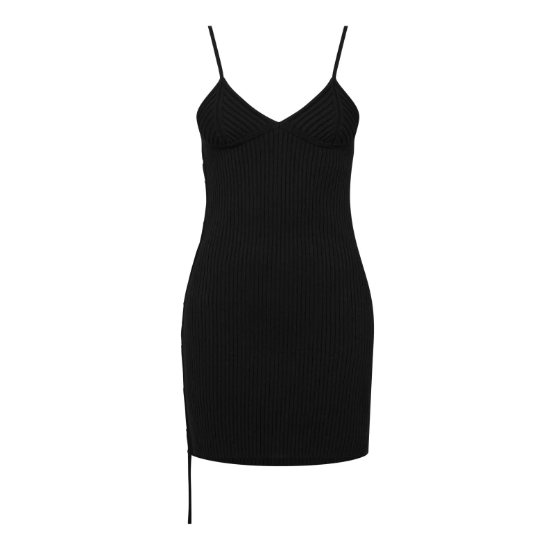 Image of Off White Womens Vanise SL Mini Dress Black female XS (38)