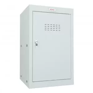 image of Phoenix CL Series Size 3 Cube Locker in Light Grey with Key Lock