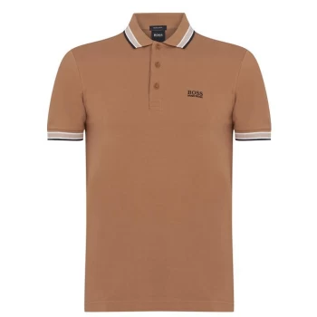 image of BOSS Paddy Polo Shirt - Med Brown 216