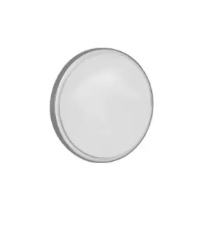 Image of EVER LED Outdoor Flush with Sensor Silver, IP65 2400lm 4000K 30x7.8cm
